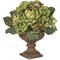 Nearly Natural 14" Artichoke Silk Artificial Flower Arrangement Centerpiece in Decorative Urn